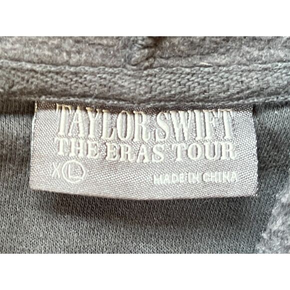 Taylor Swift Gray Era Swifty Band Tour Pullover Hoodie Top   Adult Size XL - Picture 4 of 13